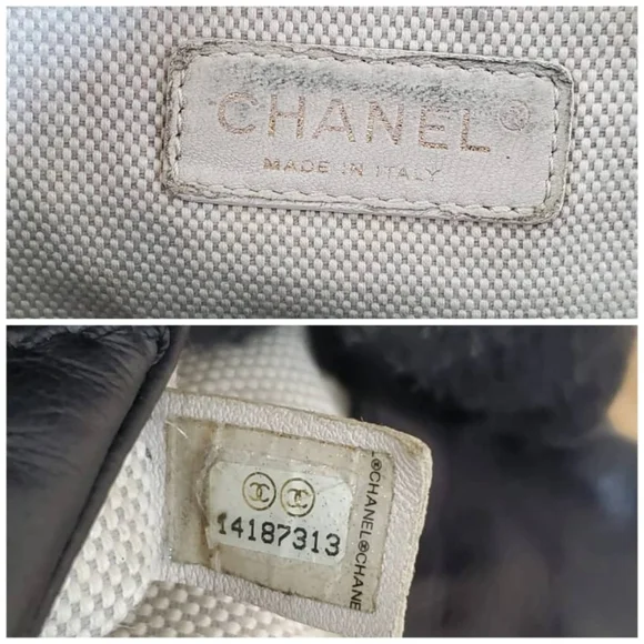 Authentic CHANEL Calfskin Quilted Retro Chain Accordion Flap Black - Picture 2 of 12